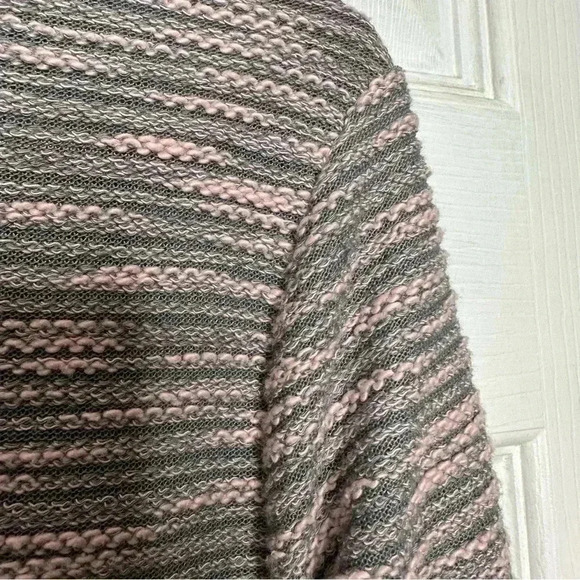H&M Marled Sweatshirt Pullover Grey & Pink Size Medium - Picture 14 of 16